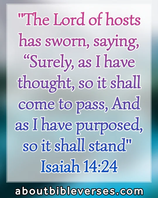 Today bible verse (Isaiah 14:24)