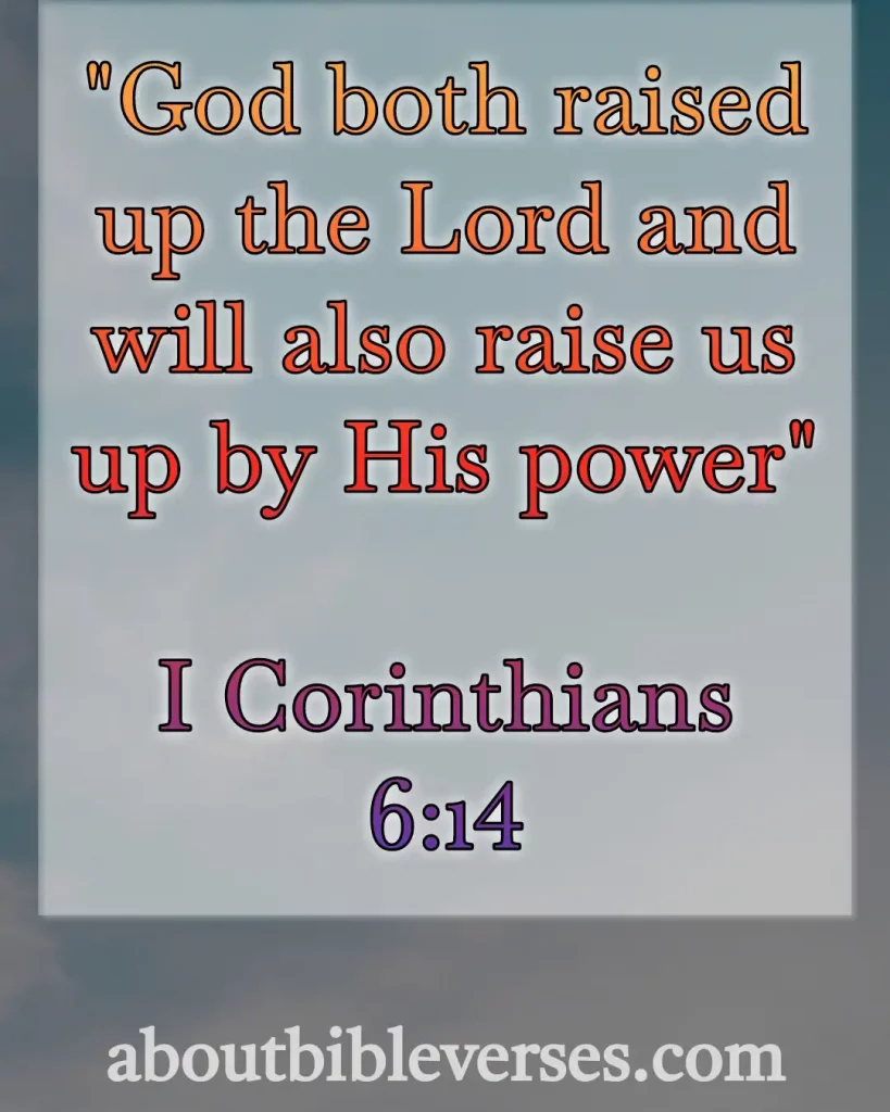 Today Bible Verse (1 Corinthians 6:14)