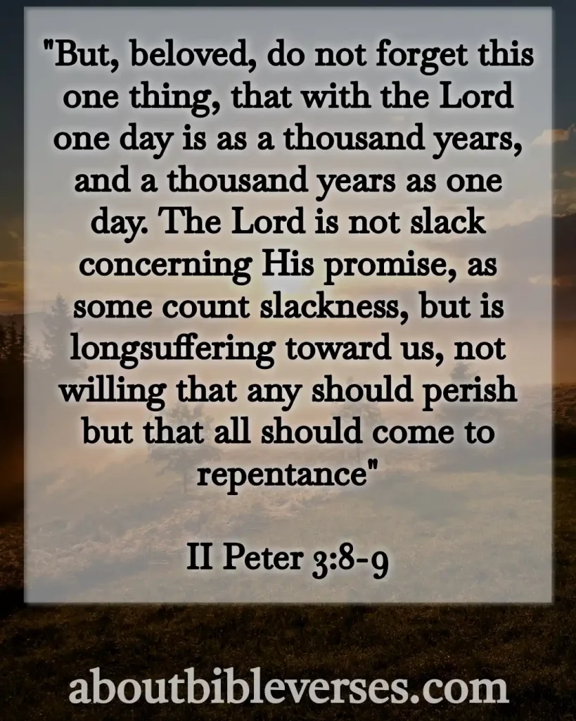 Bible Verses About God's Timing (2 Peter 3:8-9)