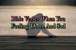 Bible Verses When You Feeling Down
