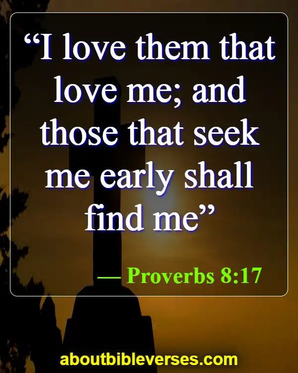 Bible Verses about Seeking God (Proverbs 8:17)
