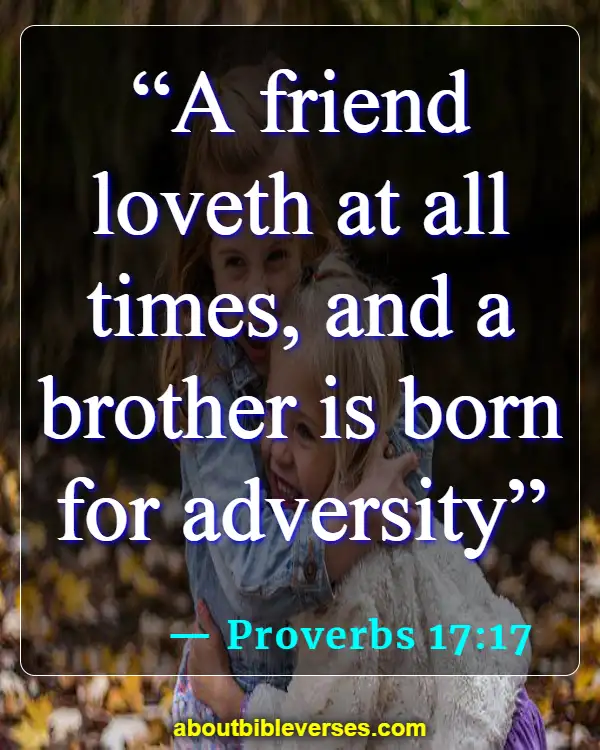 Bible Verses On Friendship (Proverbs 17:17)