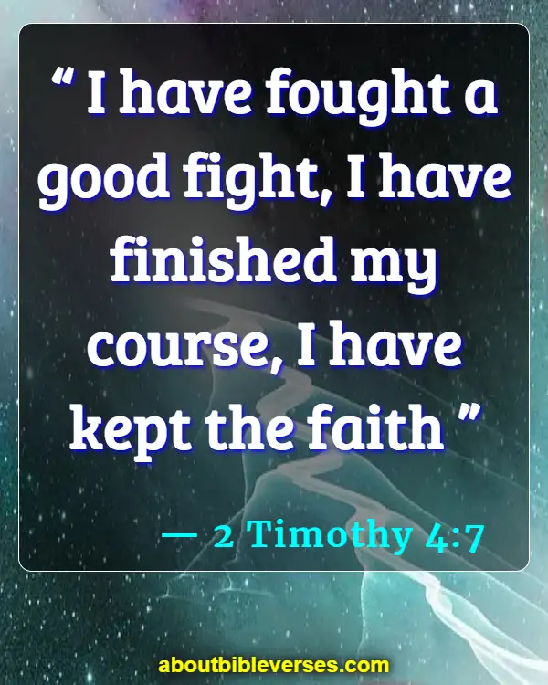Bible Verses About Depression (2 Timothy 4:7)