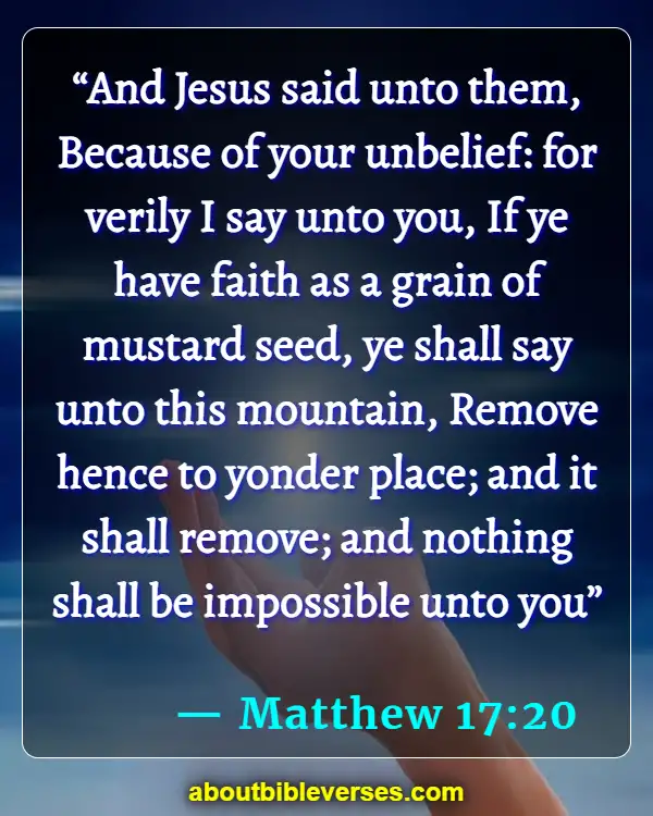 bible verses about faith (Matthew 17:20)