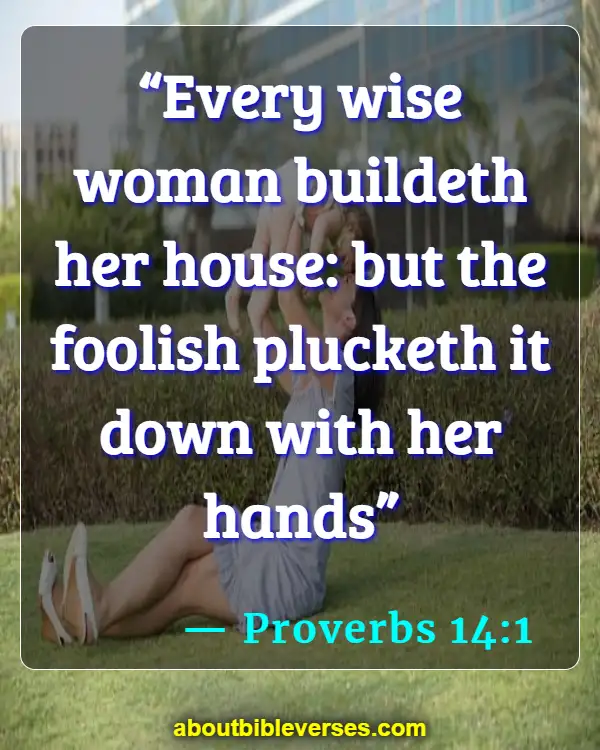 Bible Verses About Family Happiness (Proverbs 14:1)