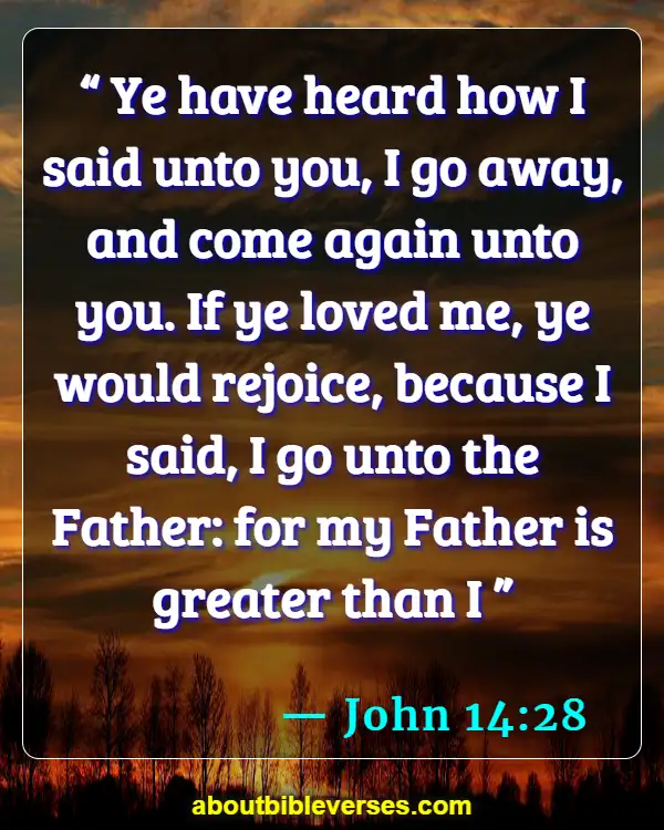 Bible Verses About Affirmation (John 14:28)