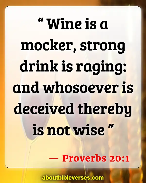 Bible Verses About Drinking Wine And Alcohol (Proverbs 20:1)