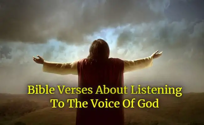 Bible Verses About Listening To The Voice Of God