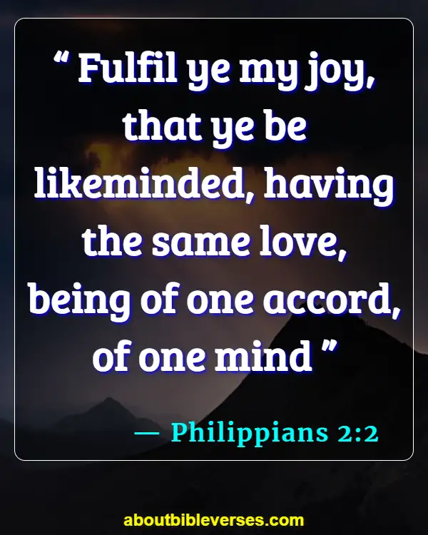 Bible Verses For Commitment To Serve God (Philippians 2:2)
