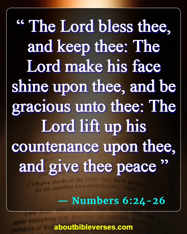 Blessed and Happy Sunday Bible Verses for Inspiration (Numbers 6:24-26)