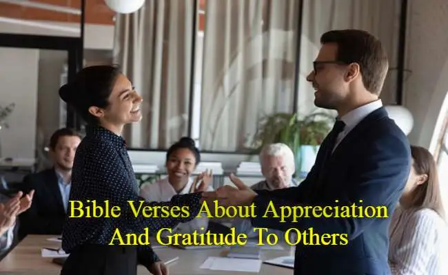 bible verses about appreciation and gratitude to others