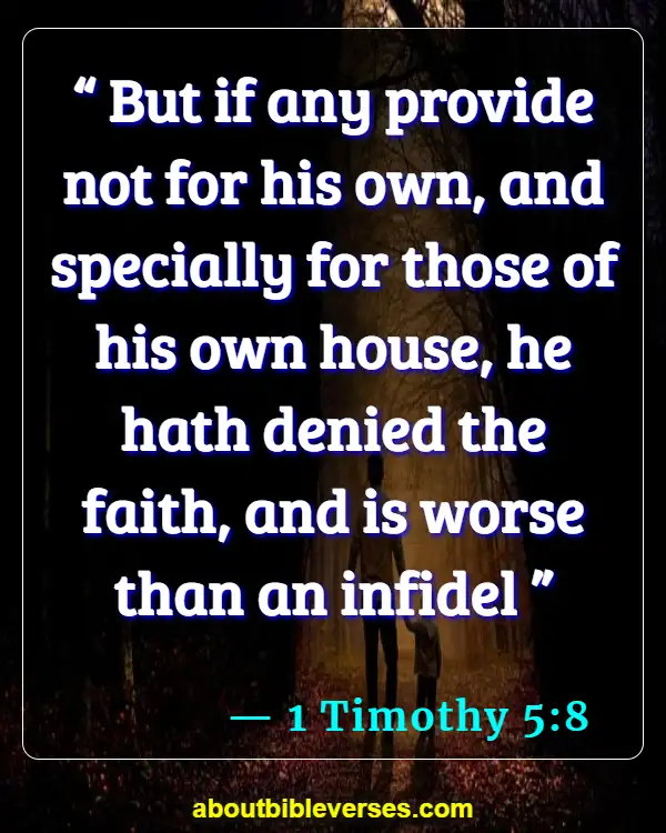 Bible Verses About Husband Being Spiritual Leader (1 Timothy 5:8)