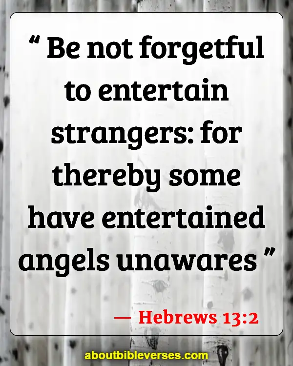 Bible Verses About Angels Watching Over You (Hebrews 13:2)