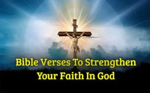 Bible Verses To Strengthen your Faith In God