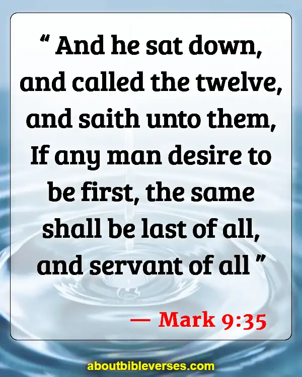 Bible Verses About Jesus Serving Others (Mark 9:35)