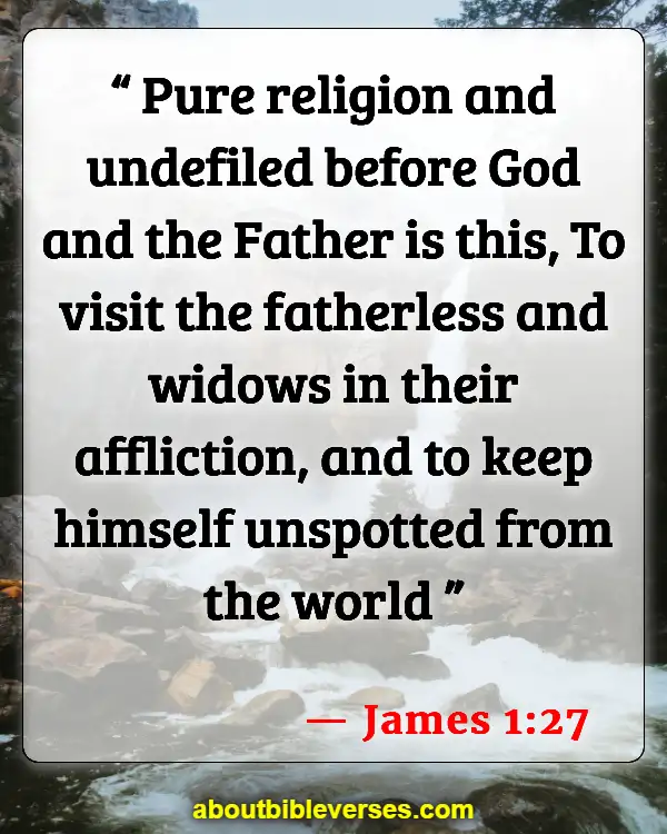 Bible Verses Pursue Holiness (James 1:27)