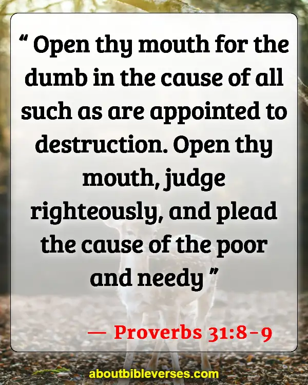 Bible Verses About Murdering The Innocent (Proverbs 31:8-9)