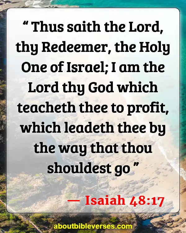 Bible Verses For Career Success (Isaiah 48:17)