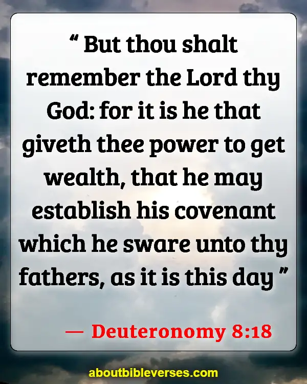 Bible Verses About Achievement (Deuteronomy 8:18)