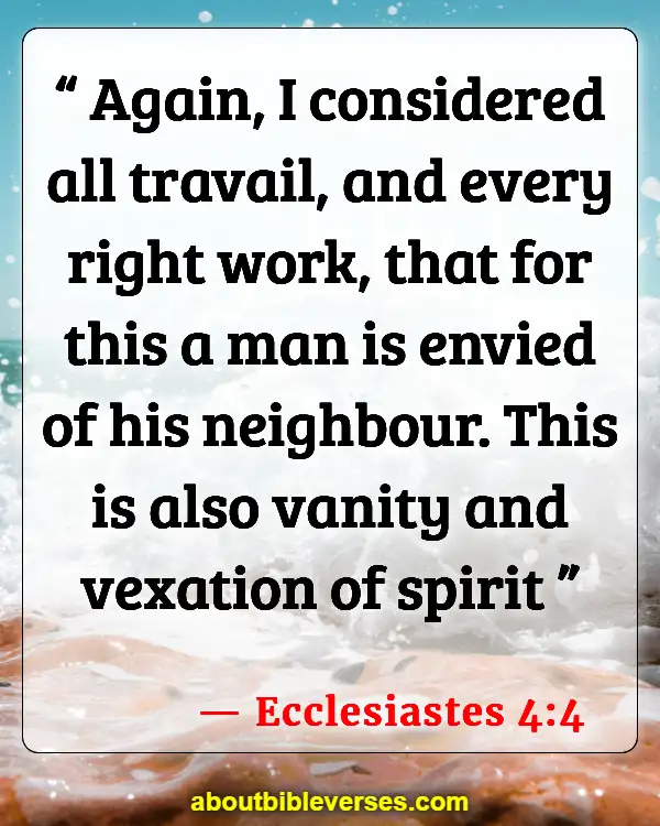 Bible Verses About Achievement (Ecclesiastes 4:4)
