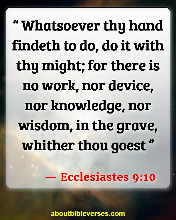 Bible Verses About Achievement (Ecclesiastes 9:10)