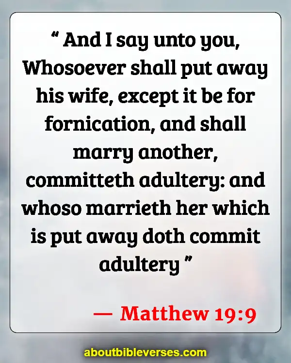 Bible Verses About Adulterous Woman (Matthew 19:9)