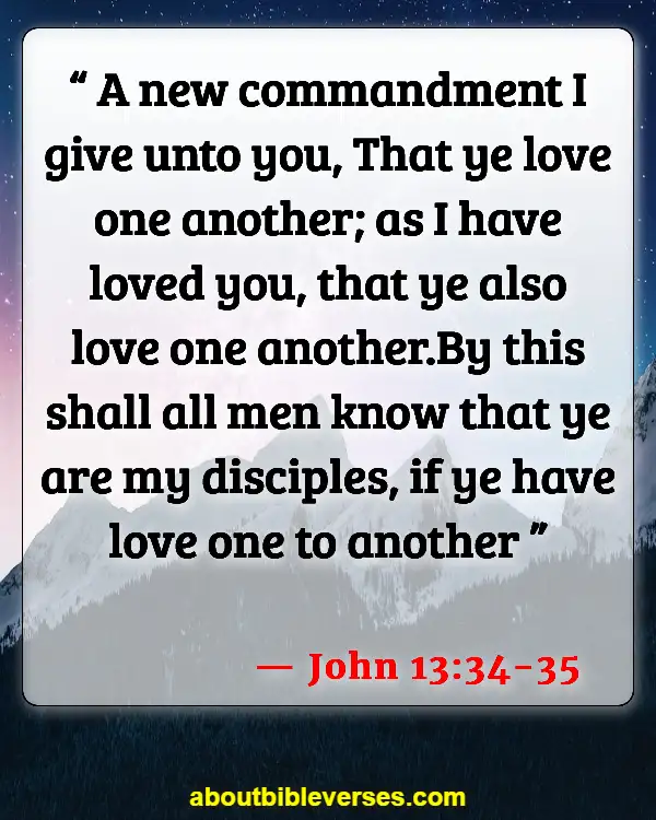 Bible Verses About Affection (John 13:34-35)