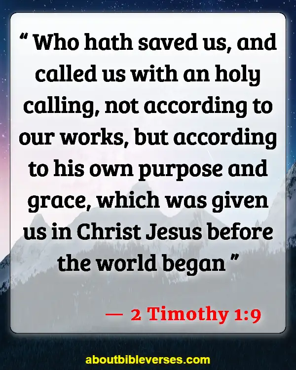 Bible Verses About No Religion Can Save You (2 Timothy 1:9)