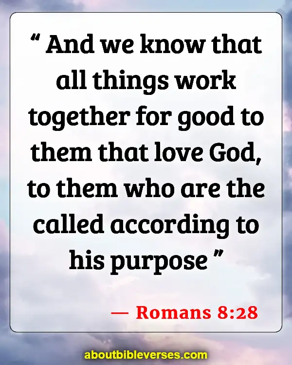 Bible Verses About God Has A Purpose For Your Life (Romans 8:28)