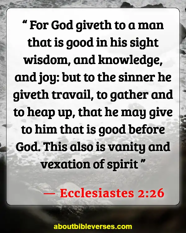 Bible Verses About God Qualifies The Unqualified (Ecclesiastes 2:26)