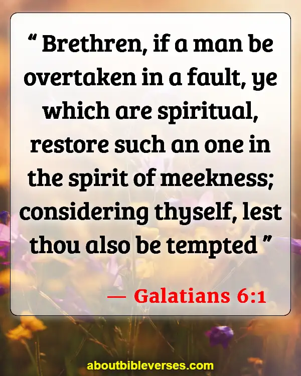 Bible Verses When Someone Has Wronged You (Galatians 6:1)