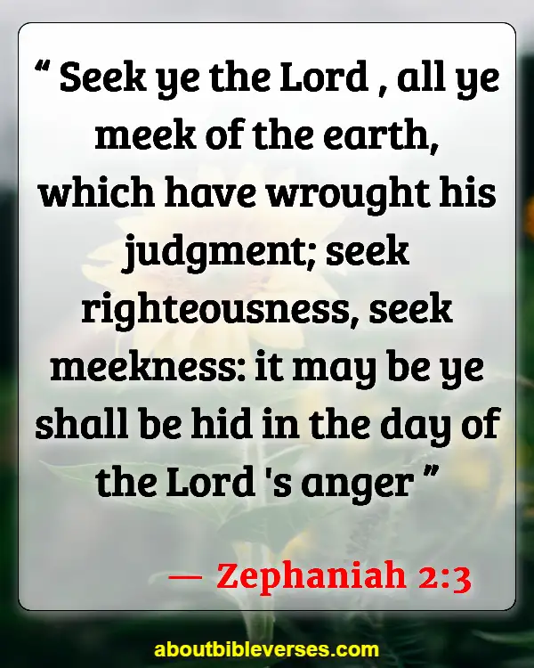 Bible Verses For Humble (Zephaniah 2:3)