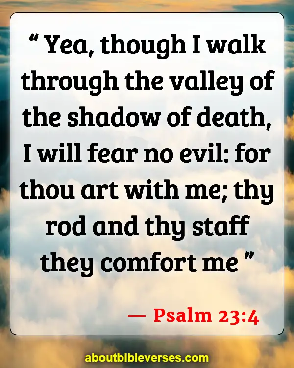 Bible Verses About Being Scared And Worried (Psalm 23:4)