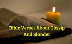 Bible Verses About Gossip And Slander