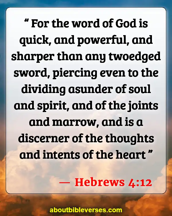 Bible Verses About Sanctification (Hebrews 4:12)