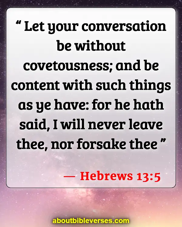 What Does The Bible Say About Self Satisfaction (Hebrews 13:5)