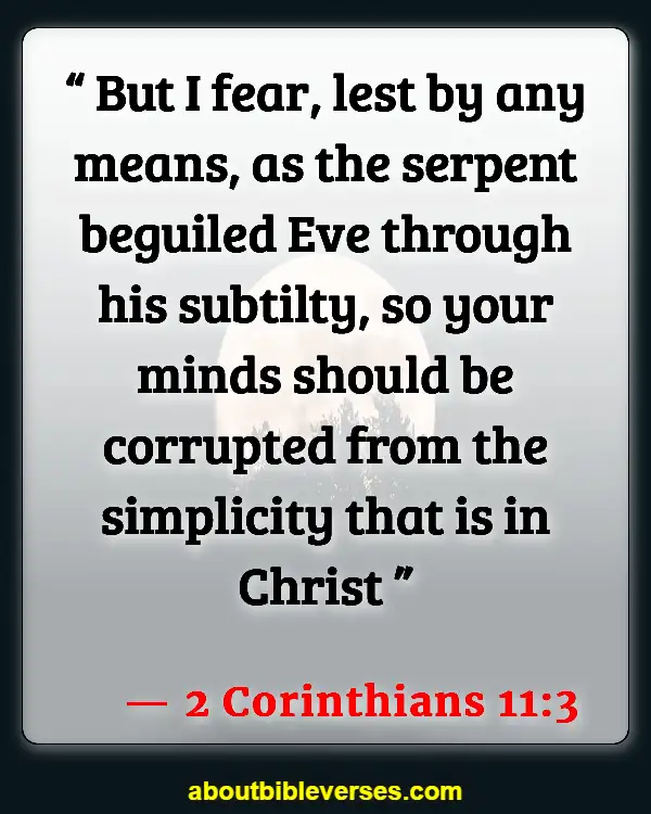 Bible Verses About The Devil Stealing Your Joy (2 Corinthians 11:3)