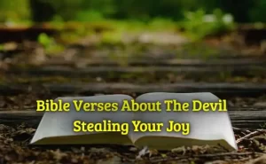 Bible Verses About The Devil Stealing Your Joy