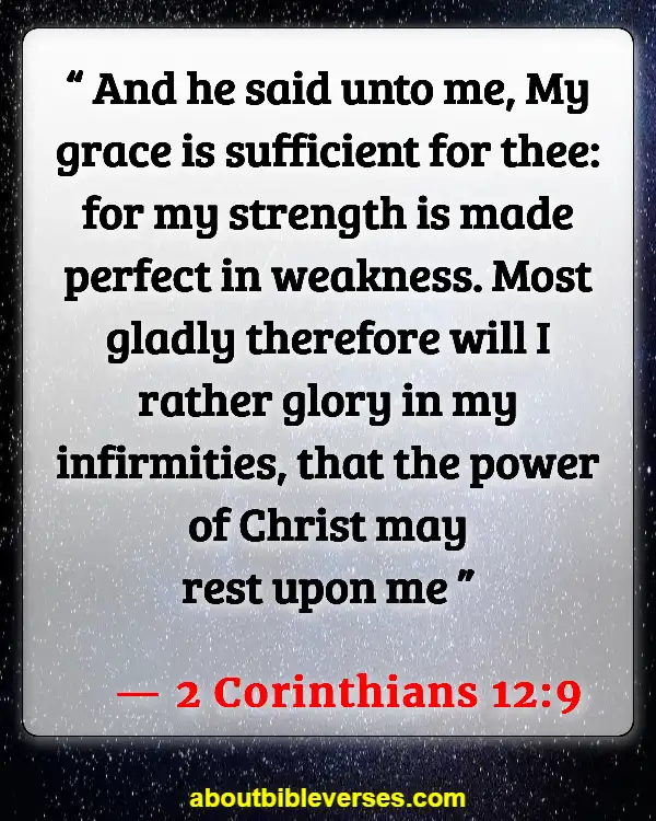 Bible Verses About Worry And Sickness (2 Corinthians 12:9)