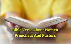Bible Verse About Women Preachers And Pastors