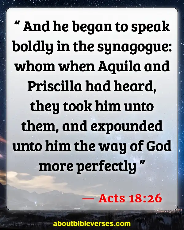 Bible Verse Women Preachers And Pastors (Acts 18:26)