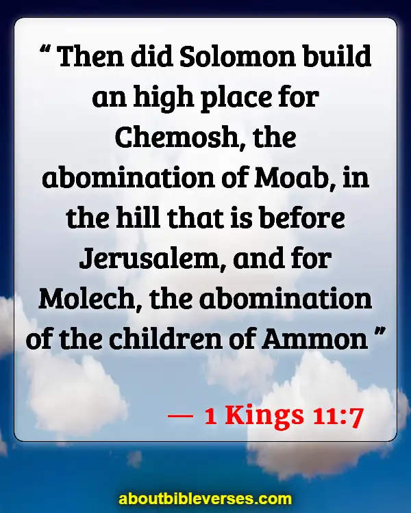 Bible Verses About Abomination (1 Kings 11:7)