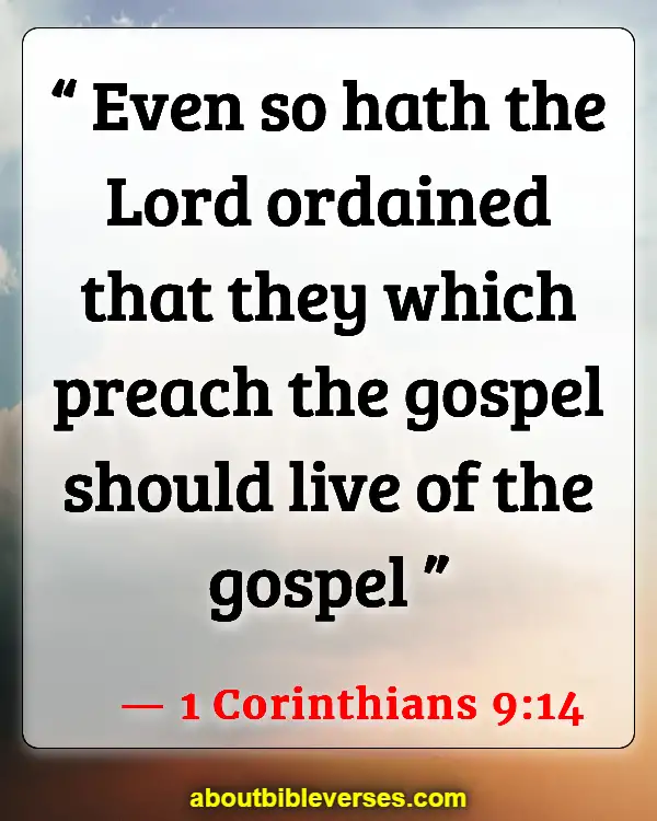 Bible Verses About Speaking Against pastors (1 Corinthians 9:14)