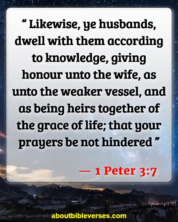 Bible Verses About Husband Being Spiritual Leader (1 Peter 3:7)