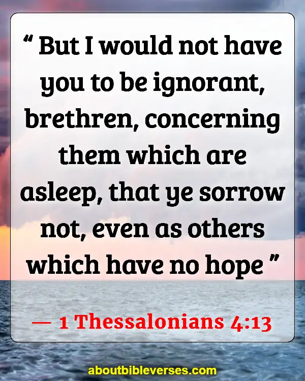 Bible Verses About Hope Anchors The Soul (1 Thessalonians 4:13)
