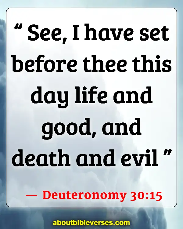 Bible Verses About Choices And Consequences (Deuteronomy 30:15)