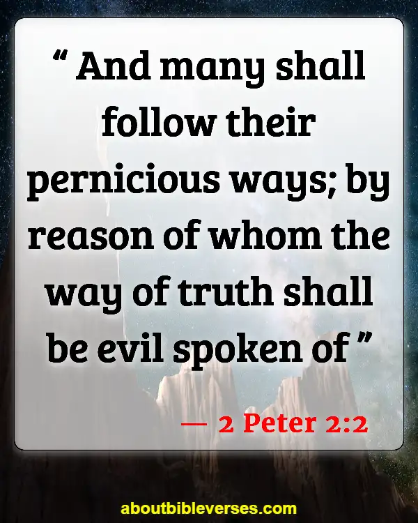 Bible Verses About False Teachers (2 Peter 2:2)