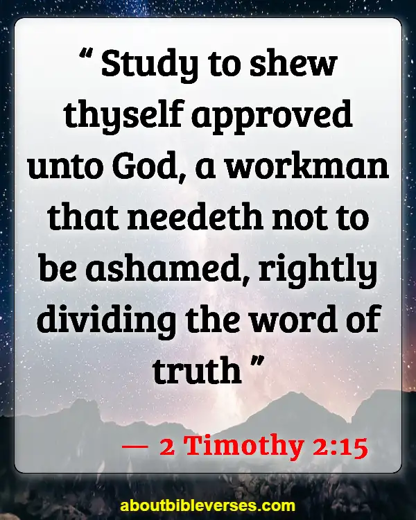 Bible Verses About Leadership In The Church (2 Timothy 2:15)