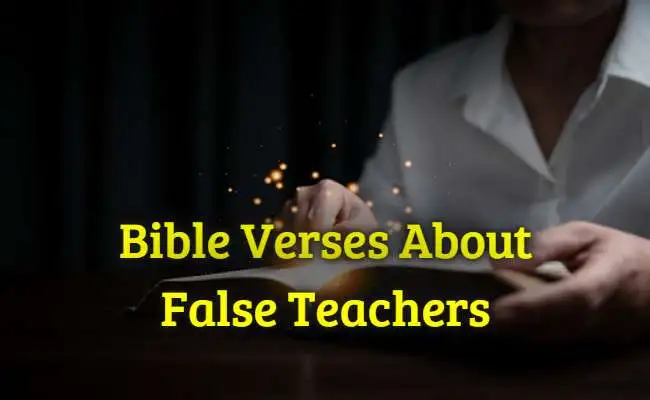 Bible Verses About False Teachers