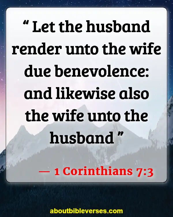 Bible Verses About Mistreating Your Wife (1 Corinthians 7:3)